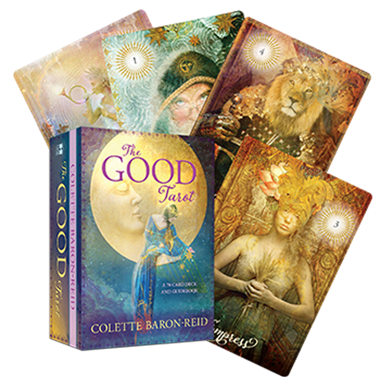 The Good Tarot deck box and cards