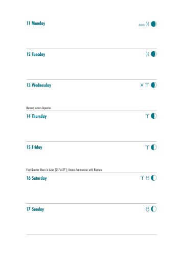 Moonology™ Diary 2027 view 9