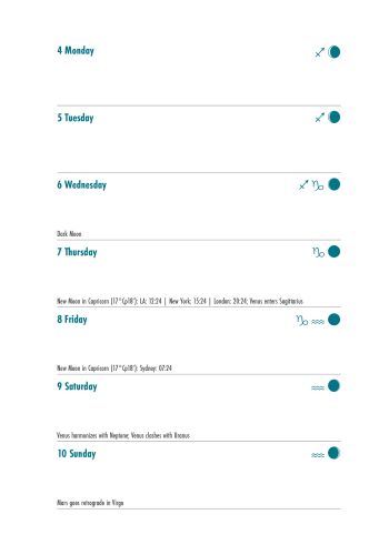 Moonology™ Diary 2027 view 2