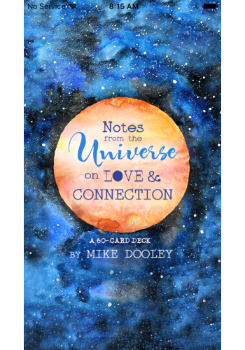 Notes from the Universe on Love and Connection Cards App view 2