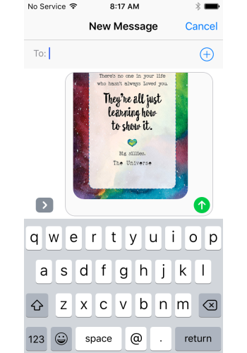 Notes from the Universe on Love and Connection Cards App view 6