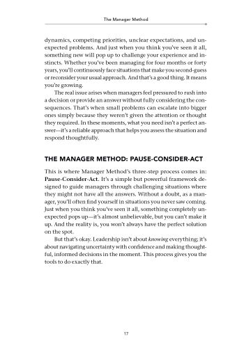 Manager Method The Manager Method