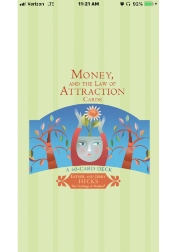 Money, And The Law of Attraction Cards