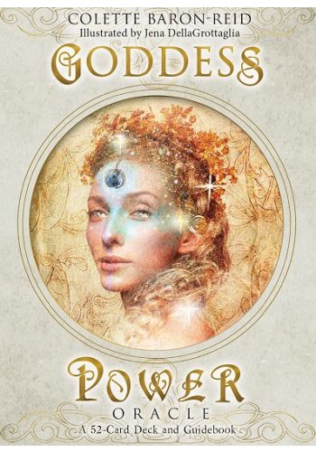 Goddess Power Oracle Deck & Guide. By Colette Baron - Reid ( Gently Used ) + 7 chakra mala+wrist mala, Quartz store Crys ,Goddess pendant, Incense